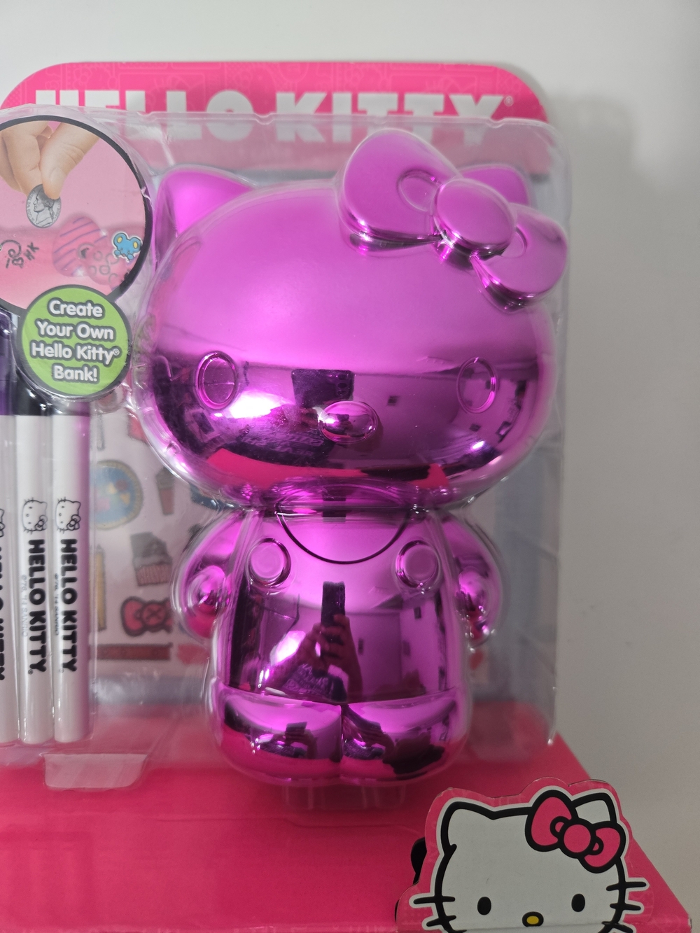 Hello Kitty Metallic Graffiti Bank - Pink - Picture 6 of 8